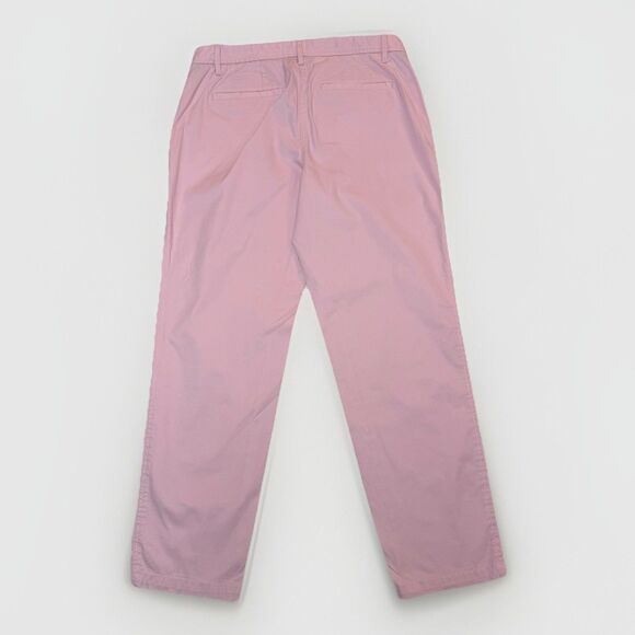 Talbots Pants Womens 8 Primrose Pink Relaxed Chino Tapered Leg Stretch Pockets - Picture 2 of 9